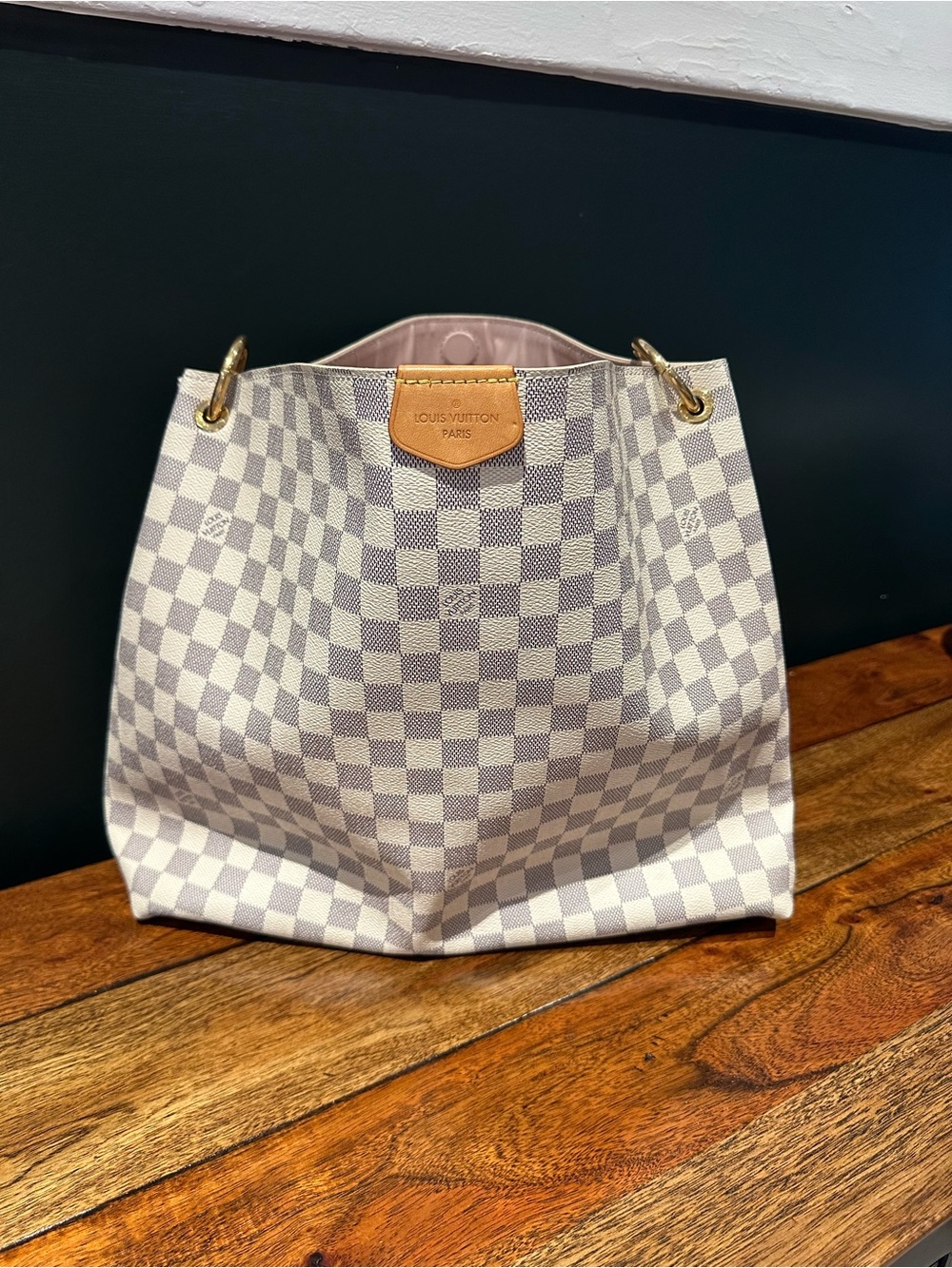 Louis Vuitton Graceful MM Damier Azur Should Bag